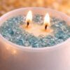 Blue Apatite Crystal Candle (80ml) | Mint Aromatherapy