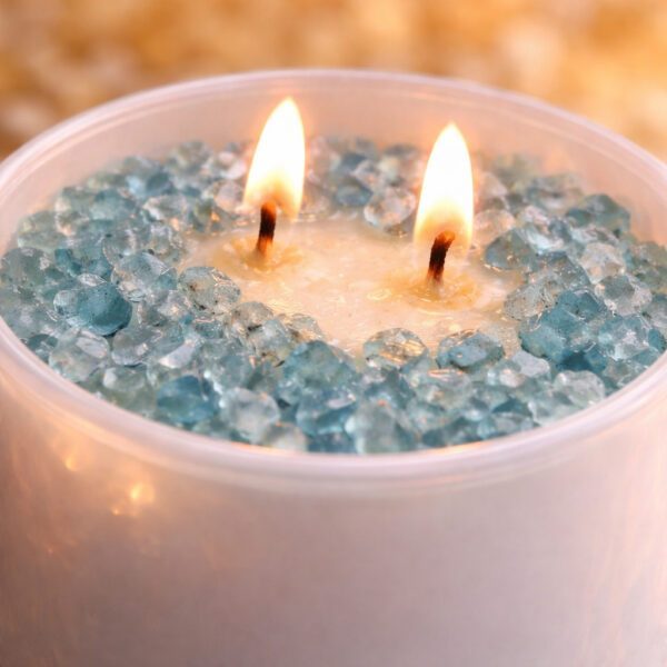 Blue Apatite Crystal Candle (80ml) | Mint Aromatherapy