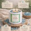 Blue Apatite Crystal Candle (80ml) | Mint Aromatherapy