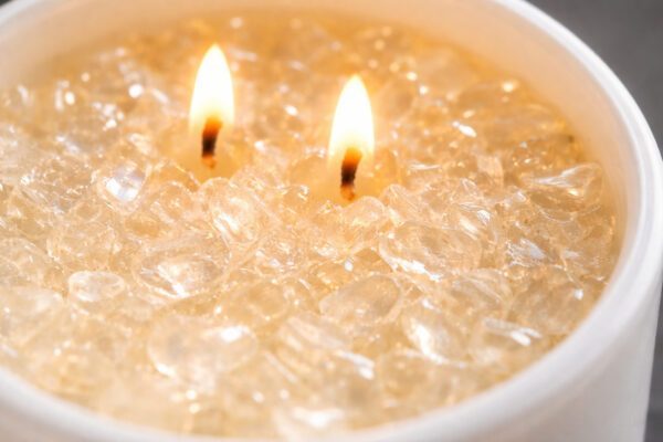 Clear Quartz Crystal Candle (80ml) | Orange Aromatherapy | Mental Clarity Focus & Positive Energy