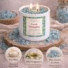Blue Apatite Crystal Candle (80ml) | Mint Aromatherapy