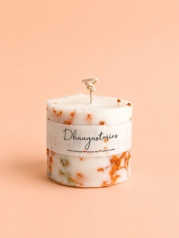 Botanical Pillar Candle