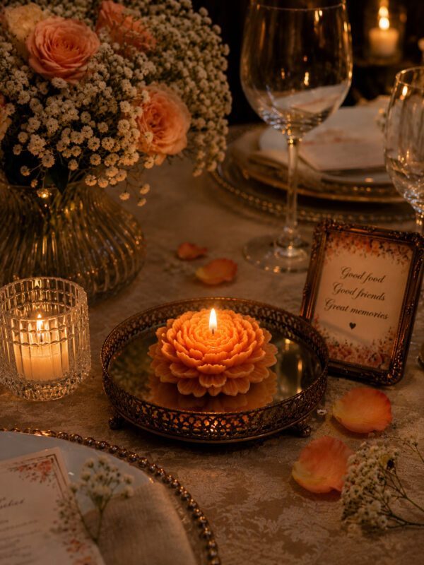 Phoolwari Candle - Set of 2