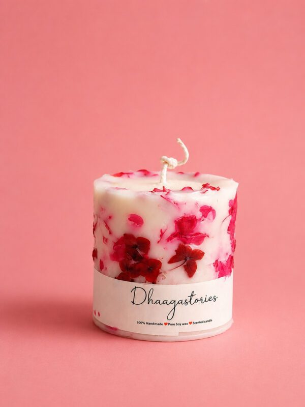 Botanical Pillar Candle