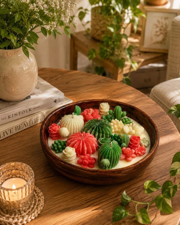 Lush Cactus Candle Bowl