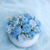 Mixed Rose Bouquet Pot Candle