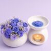 Mixed Rose Bouquet Pot Candle