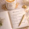 Citrine Healing Crystal Candle (80ml) | Attract Money & Abundance Aroma | Wealth Prosperity Manifestation