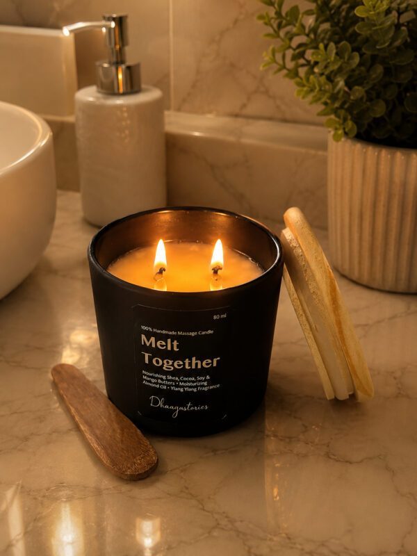Massage Candle | Ylang Ylang Aromatherapy with Shea, Cocoa & Mango Butters | 80ml