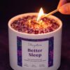 5ff18e4c-f68d-49fe-b68e-fefc3259fafc Amethyst Crystal Candle (80ml) | Lavender Aromatherapy | Better Sleep Calm & Stress Relief