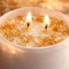 Citrine Healing Crystal Candle (80ml) | Attract Money & Abundance Aroma | Wealth Prosperity Manifestation