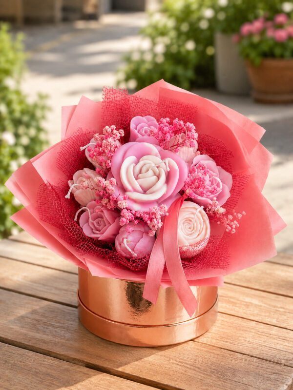 Blush Rose Candle Bouquet