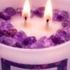 7ab85cdb-b15b-4886-9acb-c475d88bbe76 Amethyst Crystal Candle (80ml) | Lavender Aromatherapy | Better Sleep Calm & Stress Relief