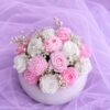 Mixed Rose Bouquet Pot Candle