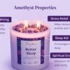 929a189f-9910-4d51-86d7-67503b00ee8d Amethyst Crystal Candle (80ml) | Lavender Aromatherapy | Better Sleep Calm & Stress Relief