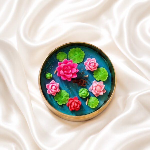 Sarovar Lotus Pond Candle Tray