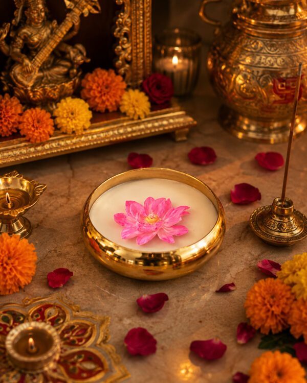 Lotus Candle Bowl