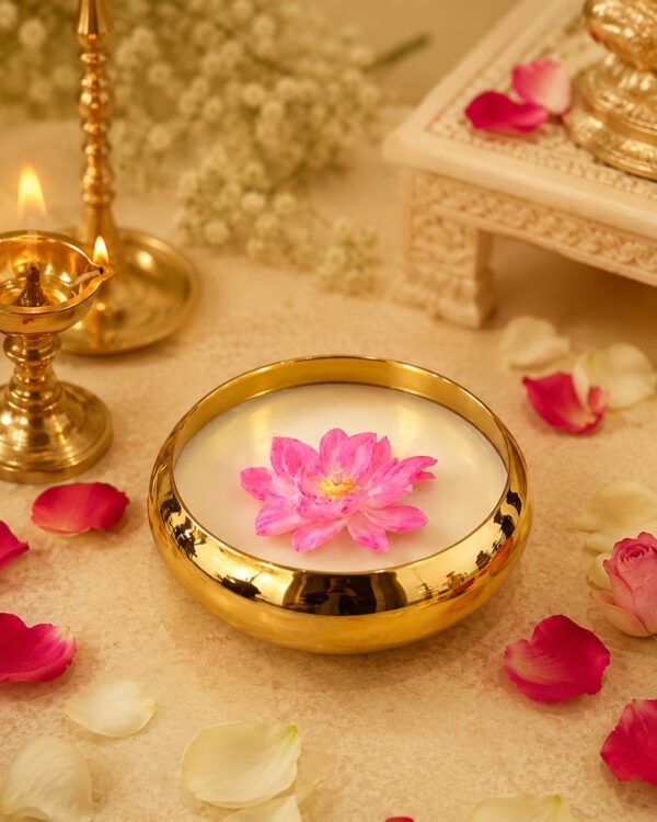 Lotus Candle Bowl