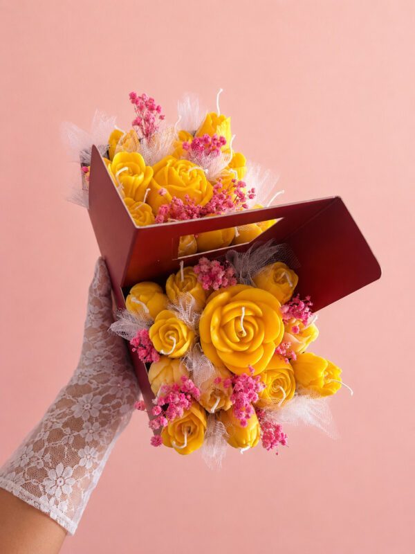 Luxury Rose Box Candle Bouquet