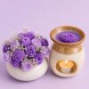 Mixed Rose Bouquet Pot Candle