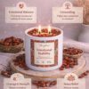 Red Jasper Crystal Candle (80ml) | Cedarwood Aromatherapy | Grounding Stability & Emotional Balance
