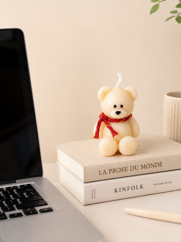 Teddy Bear Candle - Set of 10