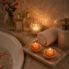 Chotagulab Rose Candle - Set of 2