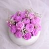 Mixed Rose Bouquet Pot Candle
