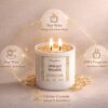 Citrine Healing Crystal Candle (80ml) | Attract Money & Abundance Aroma | Wealth Prosperity Manifestation