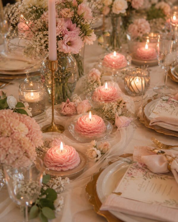Peony Candle - Set of 2