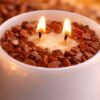 Red Jasper Crystal Candle (80ml) | Cedarwood Aromatherapy | Grounding Stability & Emotional Balance