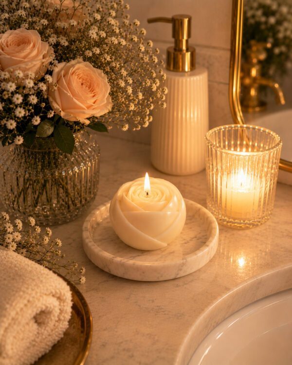Khilta Gulab Candle - Set of 5