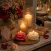 Chandni Rose Candle - Set of 2