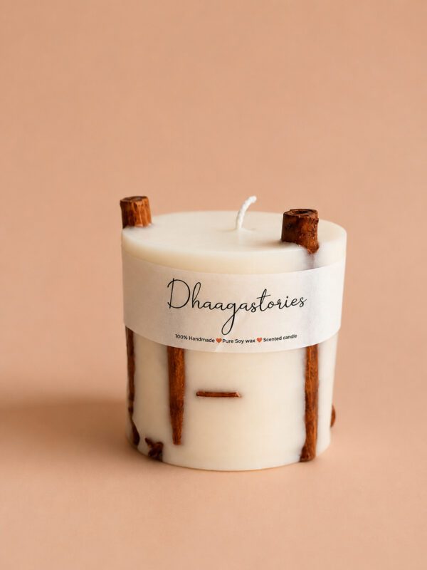 Botanical Pillar Candle